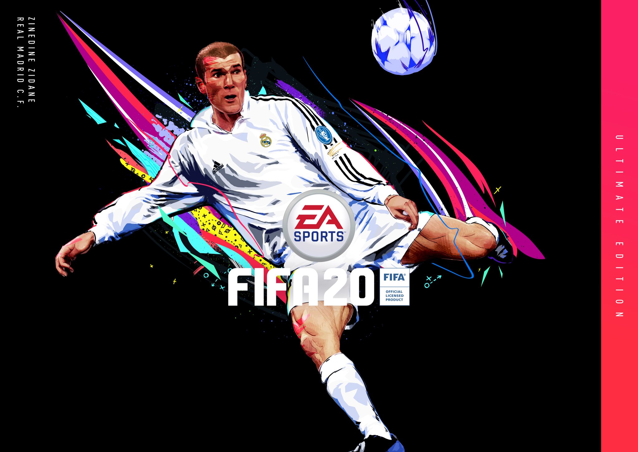 众望所归！齐达内成为《FIFA 20》终极版封面球星