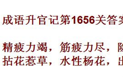 成语升官记紫薇星君第1656关 成语小秀才答案