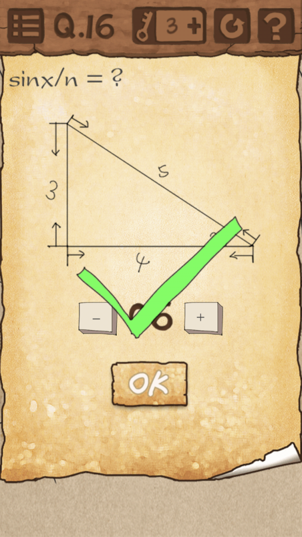 最囧游戲3第16關怎么過 sinx/n等于多少