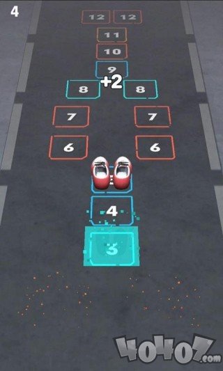 抖音节奏跳跃向前冲刺