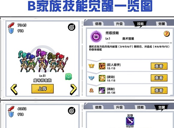 《召唤与合成》B家族技能觉醒