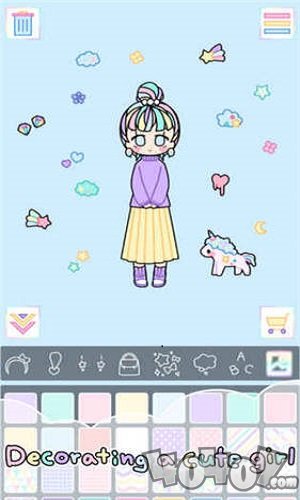 粉彩女孩