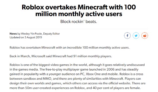 Minecraft我的世界月活跃突破1 12亿十年游戏依旧牛逼 游戏网