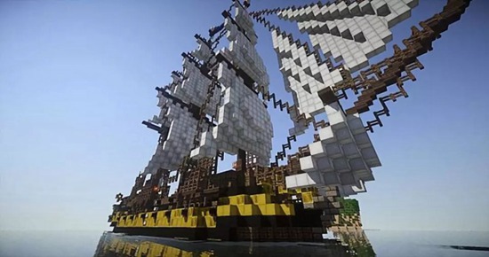 Minecraft我的世界护卫舰等多种船模 感受大佬的绝美建筑 游戏网