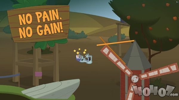 一个青蛙踩高跷