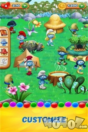 蓝精灵泡沫射击