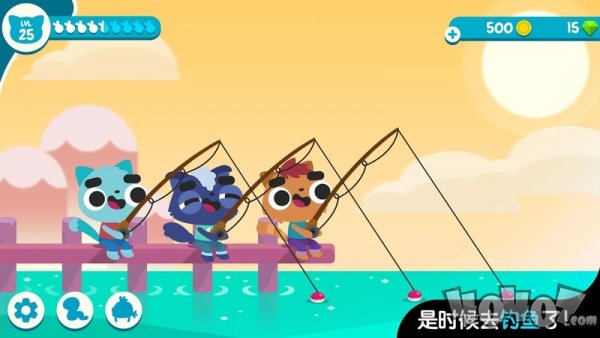 小猫钓鱼