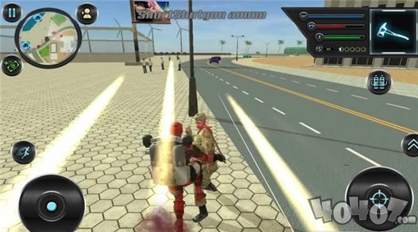喷射背包青年