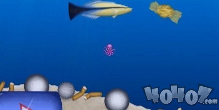 章鱼吃垃圾变大