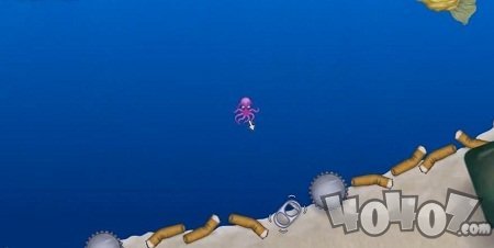 章鱼吃垃圾变大