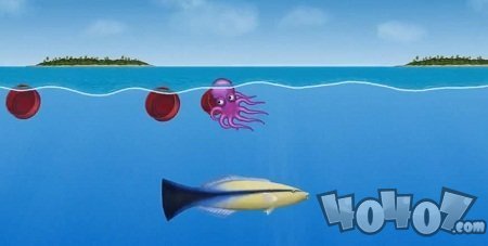 章鱼吃垃圾变大