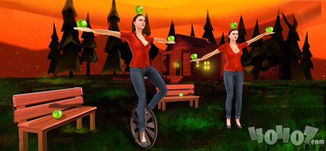 苹果射手女孩：3D射箭