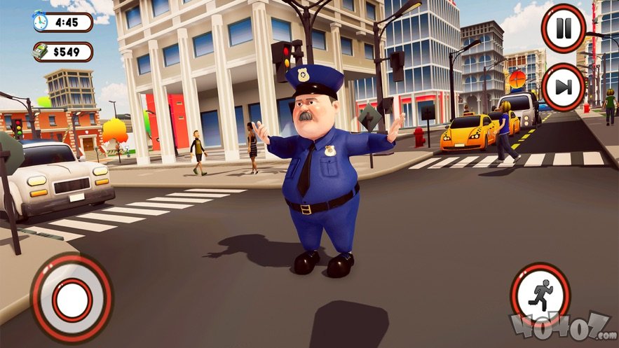警察官交通控制游戏