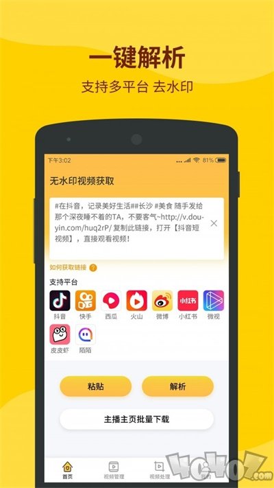 小视频无水印解析器