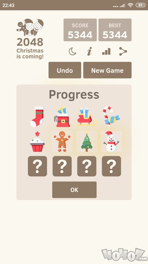 2048圣诞拼图