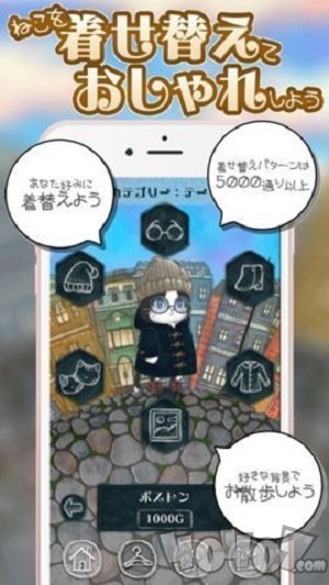和猫咪散步