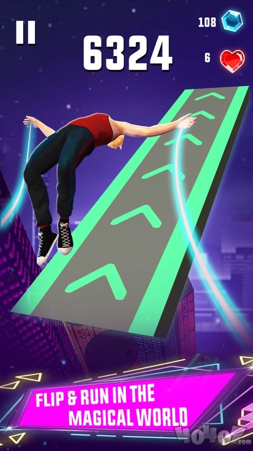 天空跳线跑步游戏3D