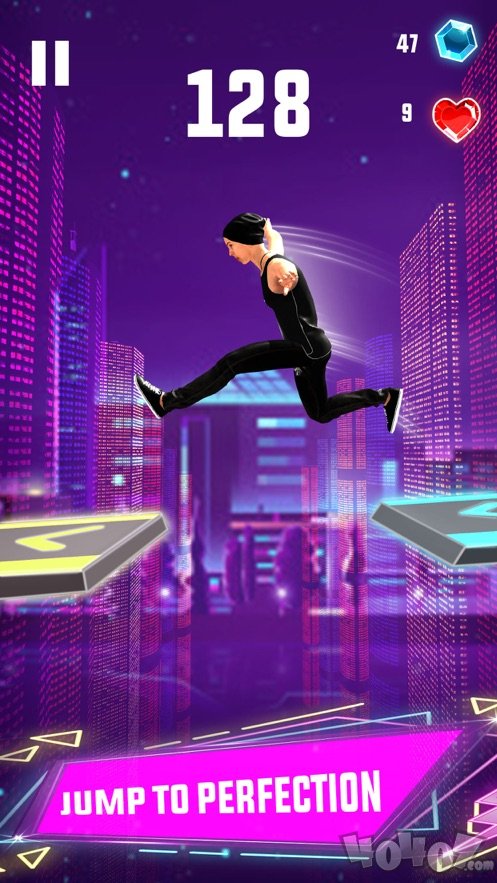天空跳线跑步游戏3D