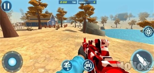 惊人的3D枪射击战场
