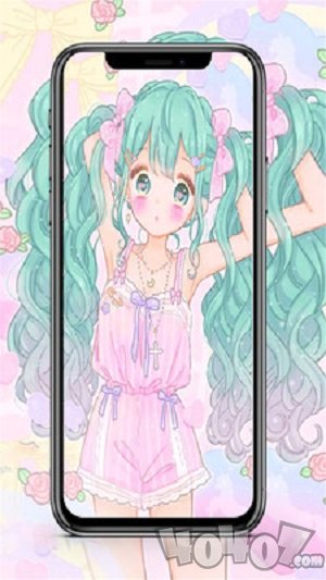 粉彩女孩色彩少女