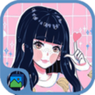 粉彩女孩色彩少女