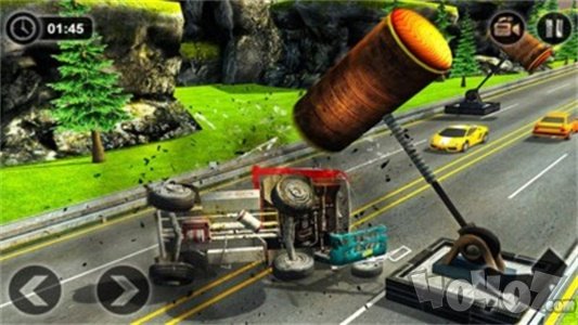 颠簸公路汽车碰撞
