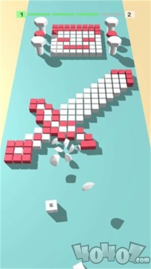 彩色撞击3D