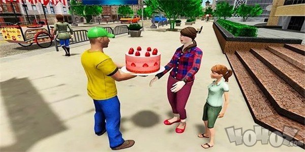 面包店甜点送货员