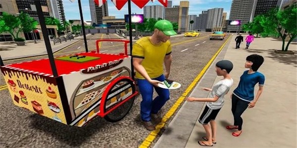 面包店甜点送货员截图