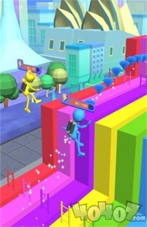 火柴人梯子跳