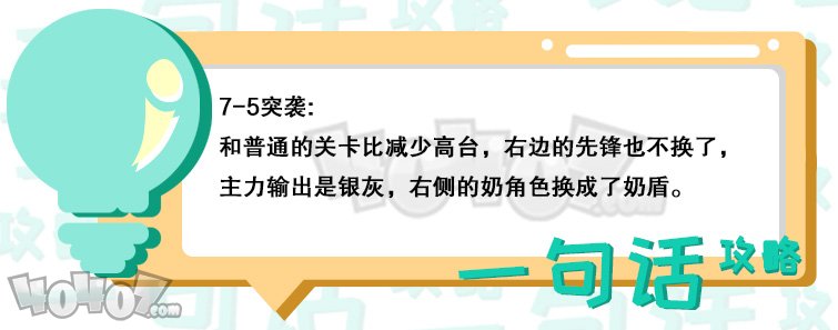 明日方舟第七章7-5突袭怎么过 7-5突袭低配通关攻略