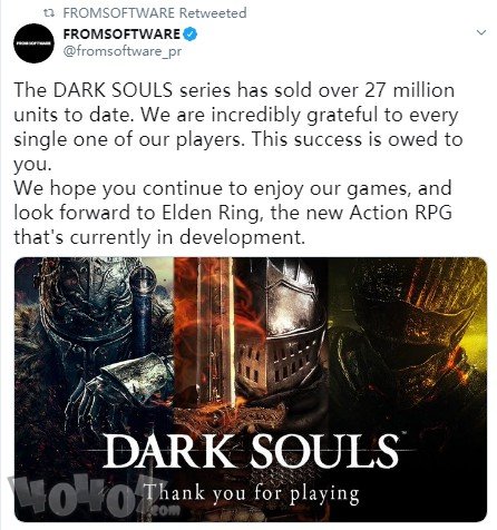 《黑暗之魂》系列销量超2700万部 新RPG游戏正在开发中