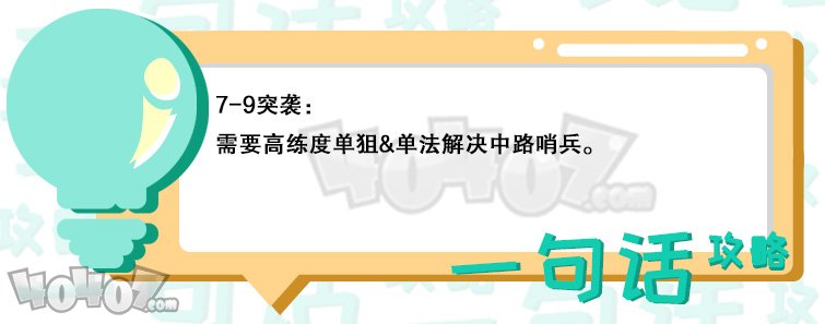 明日方舟第七章7-9突袭怎么过 7-9突袭低配通关攻略