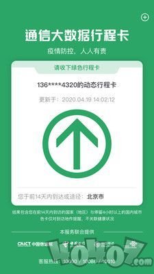 通信行程卡
