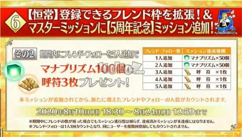 fgo五周年游戏功能系统更新 日服5周年新活动