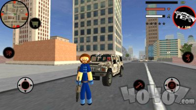 超级男孩绳索火柴人