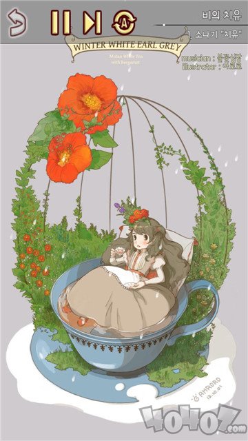 钢琴花园火红的心