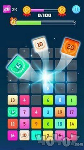 数字块合并难题