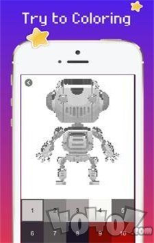 机器人编号颜色