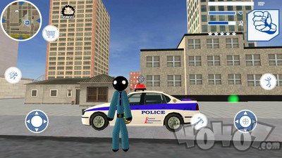 火柴人城市绳索英雄模拟器