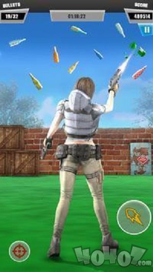 瓶子射击3D枪