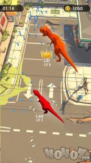 恐龙先生奔跑和吃
