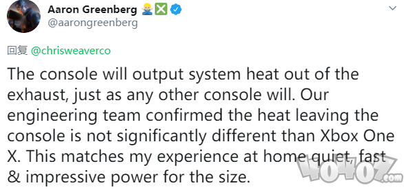 微軟官方回應(yīng)Xbox Series X發(fā)熱疑問 稱與前代差不多