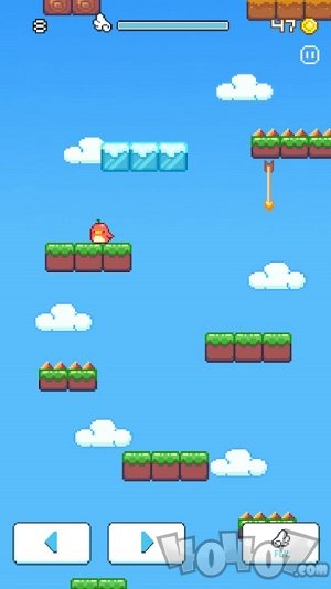 坠落的愤怒小鸟