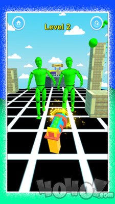 击倒所有机器人