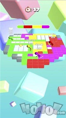 彩色六边形跳跃