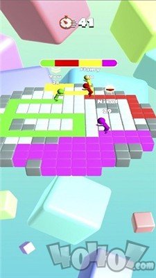 彩色六边形跳跃