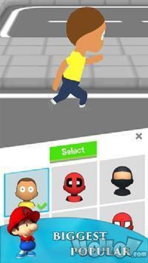 人群跑步3D