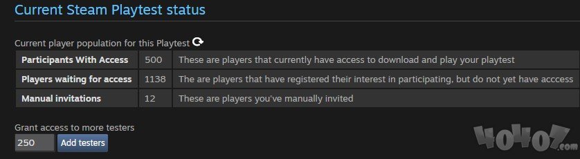 steam推出游戏测试工具 制作者可以邀请玩家测试自己的游戏