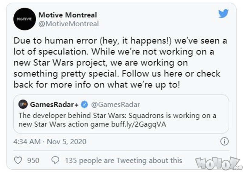 EAMotive没有在开发新星战游戏 透露新项目十分特别